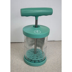 Pampered Chef Whipped Cream Maker Handheld with‎ Lid Teal #1461 EUC
